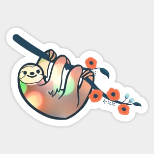 Sloth hanging Sticker
